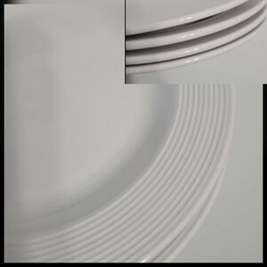 Set of 4 Cuisinart Plates Porcelain Lunch Salad Dessert, 8"